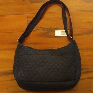 Vera Bradley Black Quilted Shoulder Bag